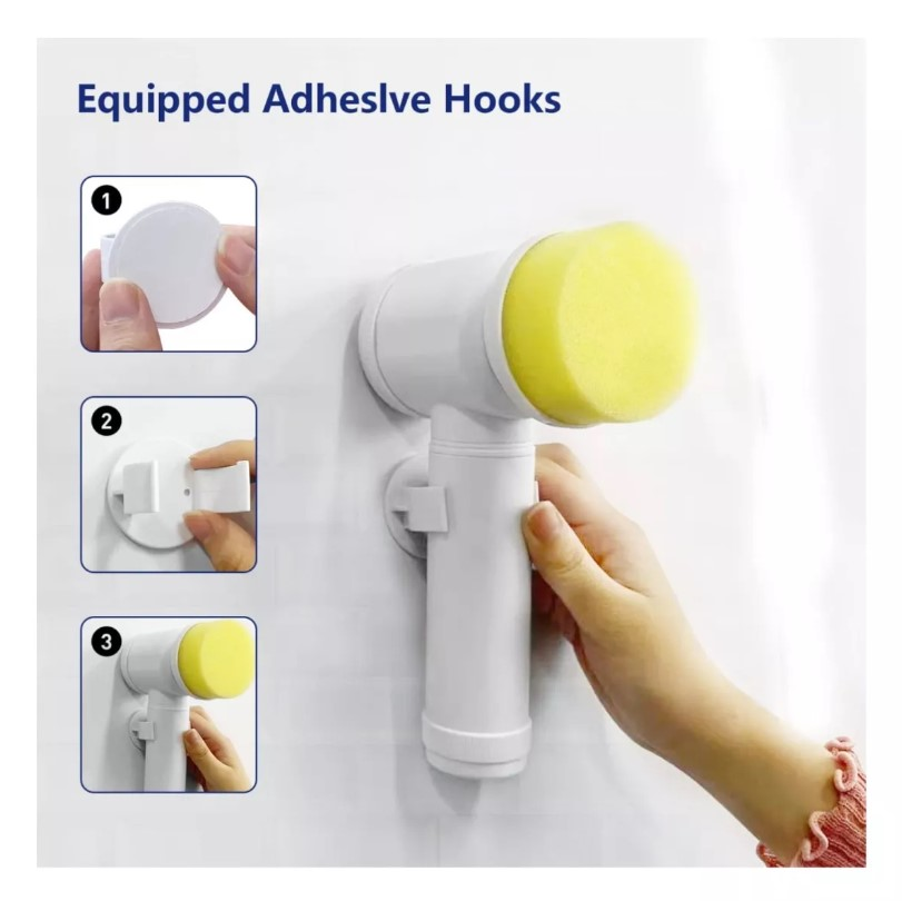 Gancho adhesivo para colgar el cepillo en la pared